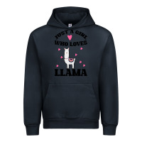 Navy Llama Just A Girl Who Loves Llamas Urban Hoodie - Bettercallsaul