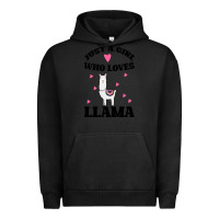 Pigment Black Llama Just A Girl Who Loves Llamas Urban Hoodie - Bettercallsaul