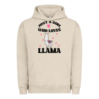 Pigment French Oak Llama Just A Girl Who Loves Llamas Urban Hoodie - Bettercallsaul