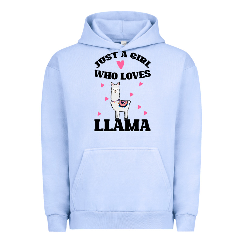Llama Just A Girl Who Loves Llamas Urban Hoodie by Bettercallsaul | Teevron