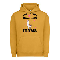 Pigment Peanut Butter Llama Just A Girl Who Loves Llamas Urban Hoodie - Bettercallsaul