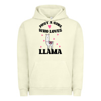 Pigment Pistachio Llama Just A Girl Who Loves Llamas Urban Hoodie - Bettercallsaul