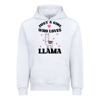 White Llama Just A Girl Who Loves Llamas Urban Hoodie - Bettercallsaul
