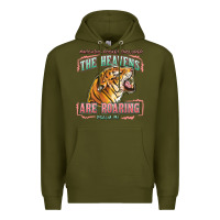 Army Green the heavens are roaring Premium Hoodie - LillyAllenDesigns