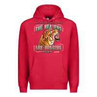 Cardinal the heavens are roaring Premium Hoodie - LillyAllenDesigns