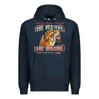 Navy the heavens are roaring Premium Hoodie - LillyAllenDesigns