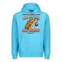 Ocean Blue the heavens are roaring Premium Hoodie - LillyAllenDesigns
