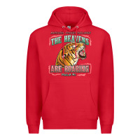 Red the heavens are roaring Premium Hoodie - LillyAllenDesigns