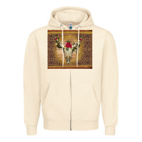 Sandshell bull skull flowers glitter and leopard Zipper Hoodie - Artiststas