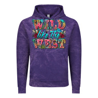 Cloud Purple wild like the west Vintage Hoodie - Zillion Design Studio