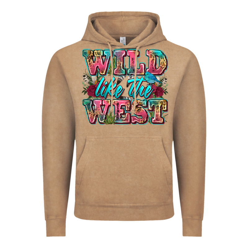 Wild Like The West Vintage Hoodie by Zillion Design Studio | Teevron