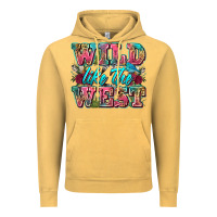 Vintage Mustard wild like the west Vintage Hoodie - Zillion Design Studio