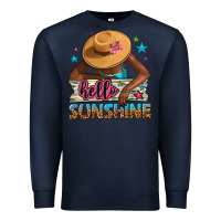 Navy hello sunshine Premium Sweatshirt - NancyCooperArtShop