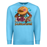 Ocean Blue hello sunshine Premium Sweatshirt - NancyCooperArtShop