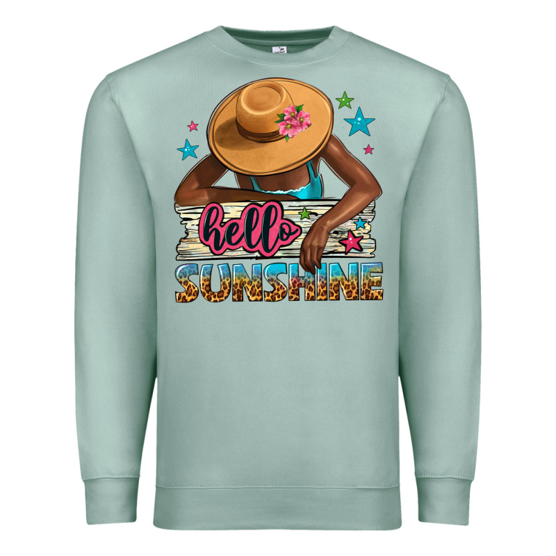 Hello Sunshine Premium Sweatshirt by NancyCooperArtShop | Teevron