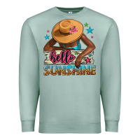Seafoam hello sunshine Premium Sweatshirt - NancyCooperArtShop