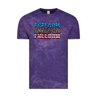 Cloud Purple Freedom freedom freedom 4th of july Vintage Tee - CowGirlArtShop