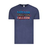 Vintage Denim Freedom freedom freedom 4th of july Vintage Tee - CowGirlArtShop
