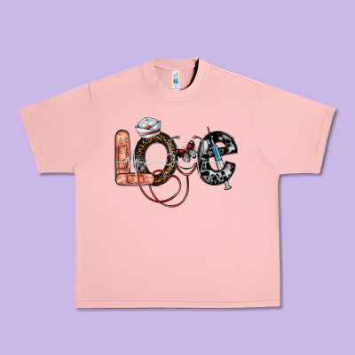 Love Nurse Urban Heavy Tee Designed By Sublimationcraftshop