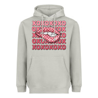 Moon Dust xoxo checker lips Heavyweight Hoodie - MaliasSmallBusiness