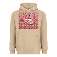 Mushroom xoxo checker lips Heavyweight Hoodie - MaliasSmallBusiness