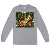 Heather Grey beer set for Christmas Long Sleeve Tee - AdoDesignShop
