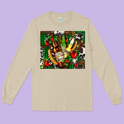 Beer Set For Christmas Long Sleeve Tee Designed By Adodesignshop