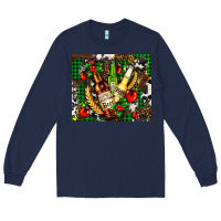 Navy beer set for Christmas Long Sleeve Tee - AdoDesignShop