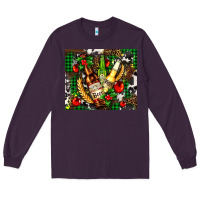Plum beer set for Christmas Long Sleeve Tee - AdoDesignShop