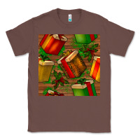 Chestnut christmas gift box seamless pattern Classic Tee - BundleAndBundleShop