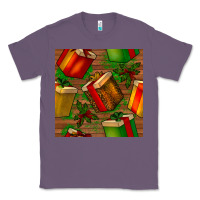 Lavender christmas gift box seamless pattern Classic Tee - BundleAndBundleShop