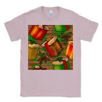 Lilac christmas gift box seamless pattern Classic Tee - BundleAndBundleShop