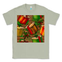 Matcha christmas gift box seamless pattern Classic Tee - BundleAndBundleShop