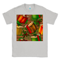 Moon Dust christmas gift box seamless pattern Classic Tee - BundleAndBundleShop