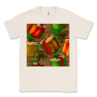 Natural christmas gift box seamless pattern Classic Tee - BundleAndBundleShop