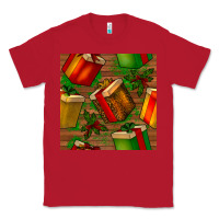 Red christmas gift box seamless pattern Classic Tee - BundleAndBundleShop
