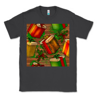 Smoke christmas gift box seamless pattern Classic Tee - BundleAndBundleShop