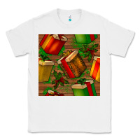 White christmas gift box seamless pattern Classic Tee - BundleAndBundleShop