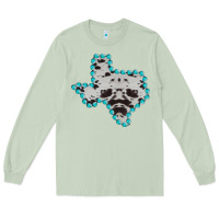 Matcha Texas Map Cowhide Turquoise Gemstone Long Sleeve Tee - Bettercallsaul