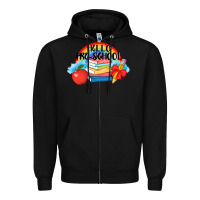 Black Hello Pre School Zipper Hoodie - AdoDesignShop