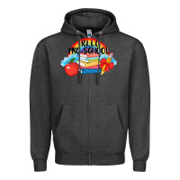 Charcoal Heather Hello Pre School Zipper Hoodie - AdoDesignShop