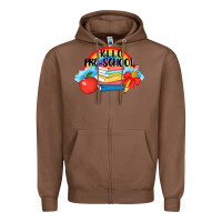 Chestnut Hello Pre School Zipper Hoodie - AdoDesignShop