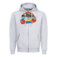 Heather Grey Hello Pre School Zipper Hoodie - AdoDesignShop