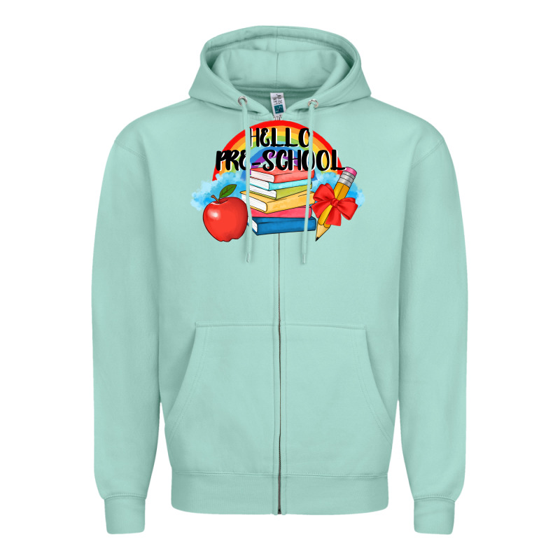 Hello Pre School Zipper Hoodie by AdoDesignShop | Teevron