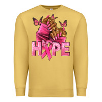 Antique Gold Hope Breast Cancer nails Premium Sweatshirt - NancyCooperArtShop