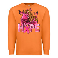 Carrot Hope Breast Cancer nails Premium Sweatshirt - NancyCooperArtShop