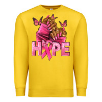 Lemon Hope Breast Cancer nails Premium Sweatshirt - NancyCooperArtShop