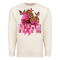 Sandshell Hope Breast Cancer nails Premium Sweatshirt - NancyCooperArtShop