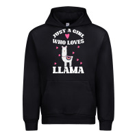 Black Llama Just A Girl Who Loves Llamas Urban Hoodie - Bettercallsaul