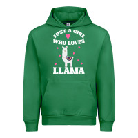 Emerald Llama Just A Girl Who Loves Llamas Urban Hoodie - Bettercallsaul